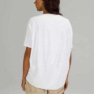 Lululemon Back In Action Short Sleeve Athletic Activewear Top Shirt Oversized